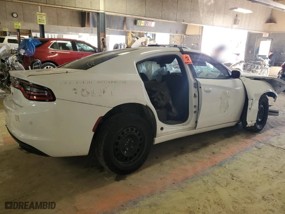 2022 Dodge Charger Police with VIN 2C3CDXKG0NH130680, listed as a Copart auction lot 86765464 with 0 mi miles and Clean Title. Bid and sale history available at carsss.com. Image 3.