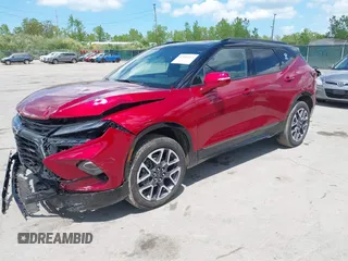 2023 Chevrolet Blazer RS with VIN 3GNKBERS9PS184482, listed as a IAAI auction lot 42246015 with 17,553 mi miles and . Bid and sale history available at DreamBid. Image 17.