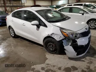 2014 Kia Rio LX with VIN KNADM4A32E6382362, listed as a Copart auction lot 46635005 with 126,907 mi miles and Salvage Title. Bid and sale history available at DreamBid. Image 4.