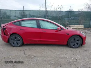2022 Tesla Model 3 with VIN 5YJ3E1EA3NF333128, listed as a IAAI auction lot 41719743 with Not Provided miles. Bid and sale history available at carsss.com. Image 12.