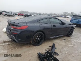 2024 BMW 8 Series M850i xDrive with VIN WBABC4C07RCP91011, listed as a Copart auction lot 42949665 with Not Provided miles and Salvage Title. Bid and sale history available at DreamBid. Image 3.