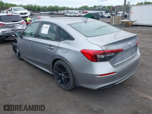 2023 Honda Civic Sport with VIN 2HGFE2F55PH501595, listed as a IAAI auction lot 42355942 with 8,924 mi miles and . Bid and sale history available at DreamBid. Image 3.