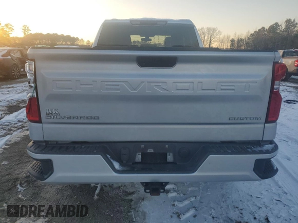 2019 Chevrolet Silverado 1500 Custom with VIN 1GCRYBEH7KZ416040, listed as a Copart auction lot 89001255 with 84,320 mi miles and Salvage Title. Bid and sale history available at DreamBid. Image 6.