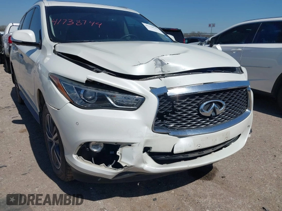2018 Infiniti QX60 with VIN 5N1DL0MM9JC507884, listed as a IAAI auction lot 41738744 with 109,468 mi miles and . Bid and sale history available at DreamBid. Image 6.