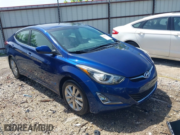2015 Hyundai Elantra SE with VIN 5NPDH4AE7FH592603, listed as a IAAI auction lot 42155612 with 128,251 mi miles and . Bid and sale history available at DreamBid. Image 1.