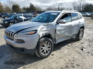 2014 Jeep Cherokee Latitude with VIN 1C4PJMCB1EW166841, listed as a Copart auction lot 45134775 with 181,421 mi miles and Clean Title. Bid and sale history available at DreamBid. Image 1.