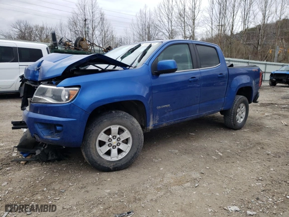 2020 Chevrolet Colorado 4WD Work Truck with VIN 1GCGTBEN4L1130643, listed as a Copart auction lot 49986855 with 75,423 mi miles and Salvage Title. Bid and sale history available at carsss.com. Image 1.