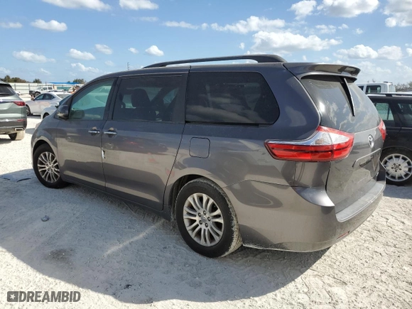 2016 Toyota Sienna XLE with VIN 5TDYK3DC2GS696015, listed as a Copart auction lot 45726855 with 0 mi miles and Non Repairable. Bid and sale history available at carsss.com. Image 2.