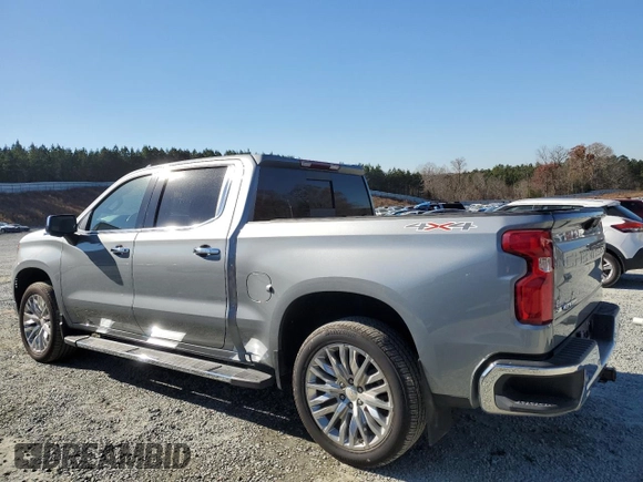 2024 Chevrolet Silverado 1500 LTZ with VIN 1GCUDGE81RZ243550, listed as a Copart auction lot 83955354 with 15,828 mi miles and Salvage Title. Bid and sale history available at DreamBid. Image 2.