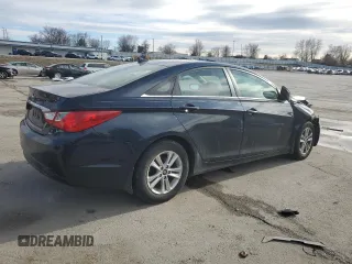 2013 Hyundai Sonata GLS with VIN 5NPEB4AC0DH624289, listed as a Copart auction lot 47611775 with 126,320 mi miles and Salvage Title. Bid and sale history available at carsss.com. Image 3.