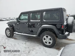 2023 Jeep Wrangler Unlimited Willys Sport with VIN 1C4HJXDMXPW596537, listed as a Copart auction lot 45043975 with 8,076 mi miles and Salvage Title. Bid and sale history available at DreamBid. Image 2.