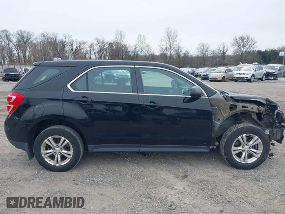 2017 Chevrolet Equinox LS with VIN 2GNALBEK6H1587846, listed as a IAAI auction lot 41612435 with 58,397 mi miles. Bid and sale history available at carsss.com. Image 13.