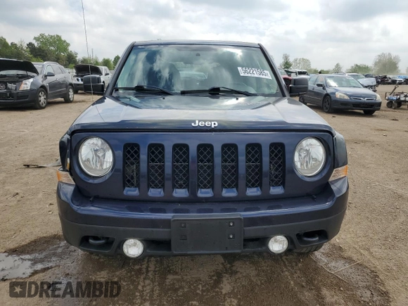 2015 Jeep Patriot Latitude with VIN 1C4NJRFB8FD366581, listed as a Copart auction lot 56221585 with 171,009 mi miles and Salvage title. Bid and sale history available at DreamBid. Image 5.