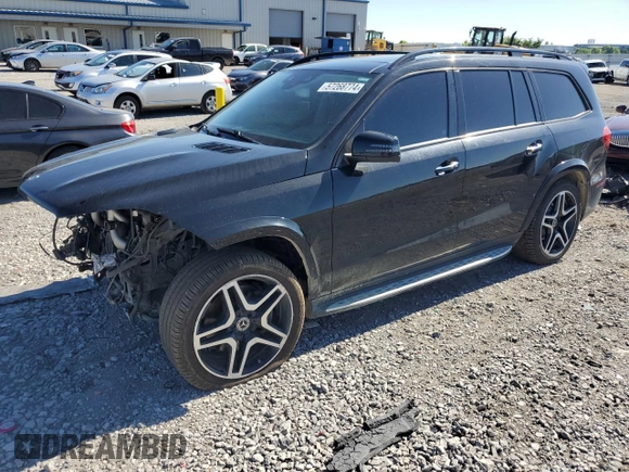 2018 Mercedes-Benz GLS 550 with VIN 4JGDF7DE5JB136673, listed as a Copart auction lot 57268774 with 152,290 mi miles and Salvage Title. Bid and sale history available at DreamBid. Image 1.