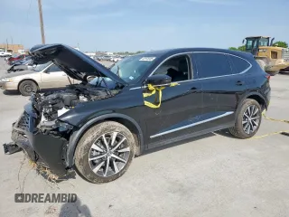 2025 Acura MDX Technology z VIN 5J8YE1H40SL010077, wystawiony jako Copart lot #52978385 z przebiegiem Nie podano mil oraz Szkoda całkowita • Salvage title. Historia ofert i sprzedaży dostępna na DreamBid. Obrazek 1.