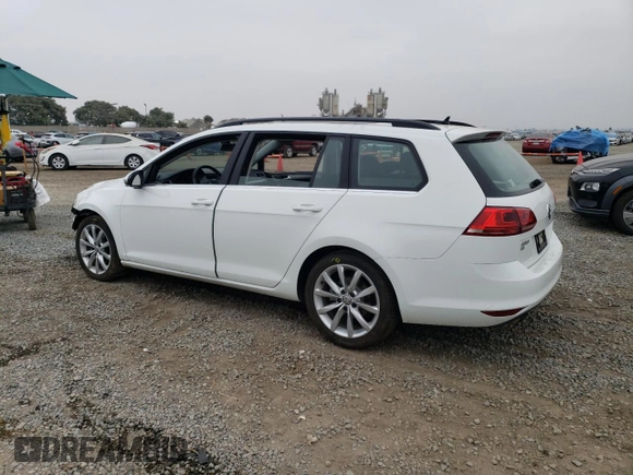 2017 Volkswagen Golf SportWagen SE with VIN 3VWC17AU2HM502504, listed as a Copart auction lot 76162504 with 79,020 mi miles and Salvage Title. Bid and sale history available at carsss.com. Image 2.