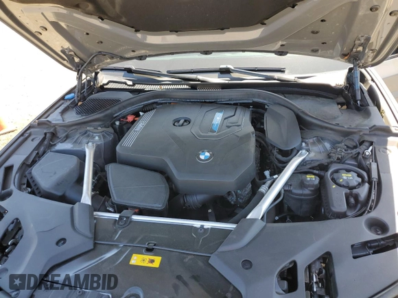 2021 BMW 5 Series 530e with VIN WBA13AG01MCG48152, listed as a Copart auction lot 57289354 with Not Provided miles and Salvage Title. Bid and sale history available at carsss.com. Image 11.