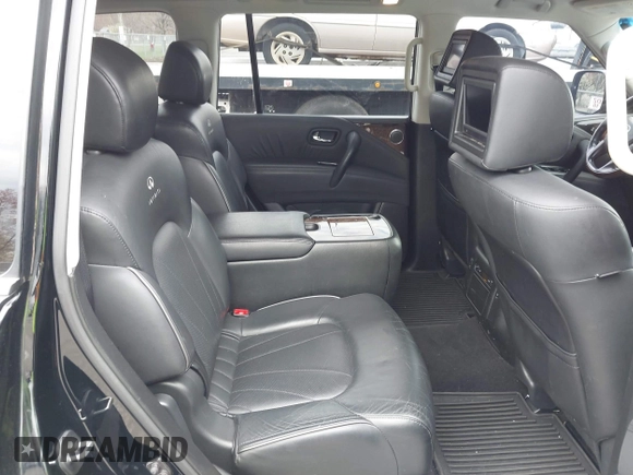 2012 Infiniti QX56 7-passenger z VIN JN8AZ2NEXC9020609, wystawiony jako IAAI lot #42026235 z przebiegiem 168 109 mil mil oraz . Historia ofert i sprzedaży dostępna na DreamBid. Obrazek 8.