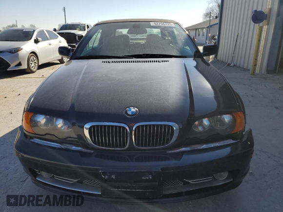 2002 BMW 3 Series 330Ci with VIN WBABS53472JU92714, listed as a Copart auction lot 42756725 with 151,822 mi miles and Clean Title. Bid and sale history available at carsss.com. Image 5.