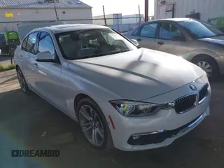 2016 BMW 3 Series 328i with VIN WBA8E9G58GNT47869, listed as a IAAI auction lot 41594120 with 57,561 mi miles. Bid and sale history available at carsss.com. Image 1.