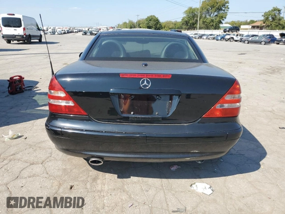 2001 Mercedes-Benz SLK-Class Kompressor with VIN WDBKK49F51F179022, listed as a Copart auction lot 69114204 with 124,814 mi miles and Clean Title. Bid and sale history available at carsss.com. Image 6.