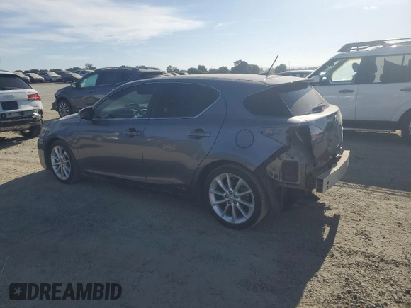 2013 Lexus CT 200h with VIN JTHKD5BH8D2167566, listed as a Copart auction lot 63440655 with 93,424 mi miles and Salvage title. Bid and sale history available at DreamBid. Image 2.