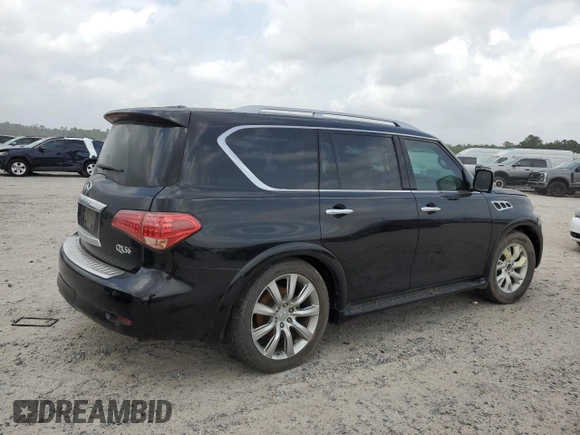 2012 Infiniti QX56 8-passenger with VIN JN8AZ2NDXC9715289, listed as a Copart auction lot 51847835 with 144,489 mi miles and Clean Title. Bid and sale history available at carsss.com. Image 3.
