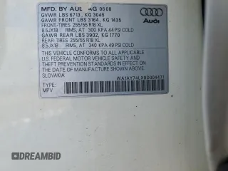 2009 Audi Q7 with VIN WA1AY74LX9D004471, listed as a Copart auction lot 82688704 with 146,870 mi miles and Salvage Title. Bid and sale history available at carsss.com. Image 13.