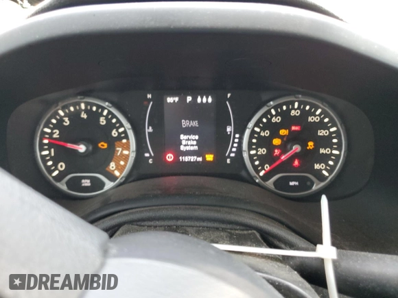 2019 Jeep Renegade Sport with VIN ZACNJBAB4KPK29516, listed as a Copart auction lot 55120225 with 115,727 mi miles and Salvage title. Bid and sale history available at DreamBid. Image 9.