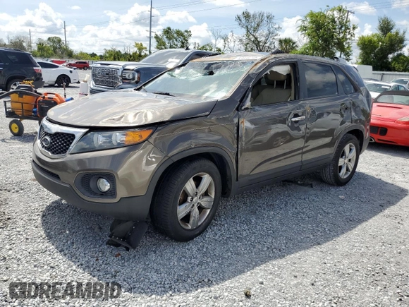 2012 Kia Sorento EX with VIN 5XYKU3A67CG273792, listed as a Copart auction lot 63869745 with Not provided miles and Salvage title. Bid and sale history available at DreamBid. Image 1.