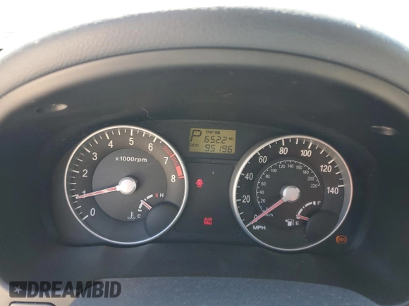 2007 Hyundai Accent GLS with VIN KMHCN46C57U106451, listed as a Copart auction lot 49670175 with 95,196 mi miles and Salvage Title. Bid and sale history available at carsss.com. Image 9.