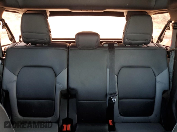 2022 Ford Bronco with VIN 1FMEE5DPXNLA89363, listed as a Copart auction lot 53043155 with 50,072 mi miles and Salvage Title. Bid and sale history available at DreamBid. Image 10.
