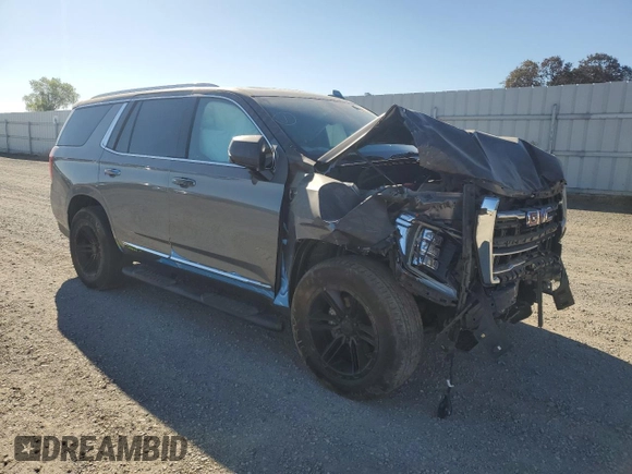 2022 GMC Yukon SLT with VIN 1GKS2BKD0NR115087, listed as a Copart auction lot 64805714 with 43,977 mi miles and Salvage Title. Bid and sale history available at carsss.com. Image 4.