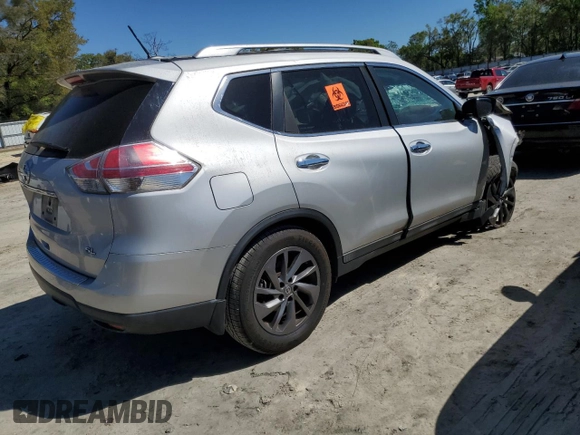 2016 Nissan Rogue SL with VIN 5N1AT2MT6GC762135, listed as a Copart auction lot 50206005 with Not Provided miles and Non Repairable. Bid and sale history available at DreamBid. Image 3.