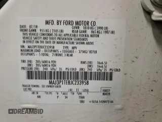 2018 Ford EcoSport SE with VIN MAJ3P1TE8JC233958, listed as a Copart auction lot 52724095 with 97,071 mi miles and Salvage Title. Bid and sale history available at DreamBid. Image 16.