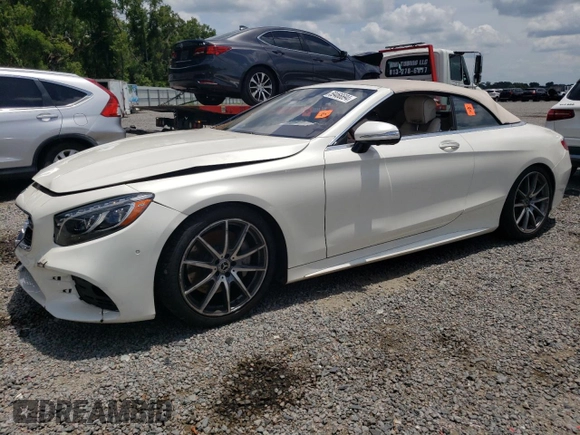 2019 Mercedes-Benz S-Class S 560 with VIN WDDXK8DB6KA038127, listed as a Copart auction lot 59466694 with 0 mi miles and Salvage Title. Bid and sale history available at carsss.com. Image 1.