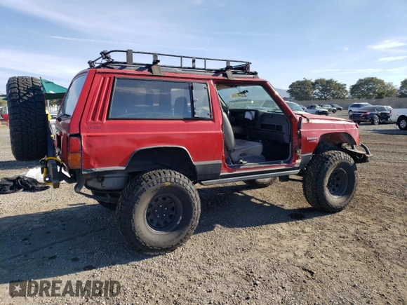 1996 Jeep Cherokee Sport with VIN 1J4FJ67S2TL167992, listed as a Copart auction lot 81329654 with 148,031 mi miles and Non Repairable. Bid and sale history available at carsss.com. Image 3.