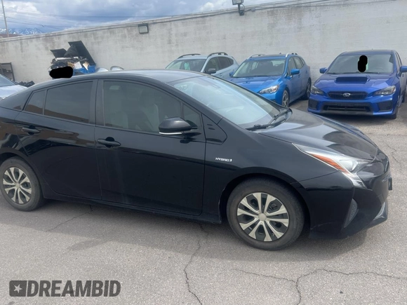 2017 Toyota Prius Two with VIN JTDKARFU2H3034410, listed as a Copart auction lot 55170795 with 74,974 mi miles and Salvage Title. Bid and sale history available at carsss.com. Image 1.