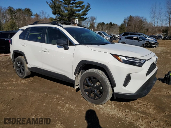 2023 Toyota RAV4 Hybrid LE with VIN JTMLWRFVXPD196941, listed as a Copart auction lot 48663485 with 23,759 mi miles and Salvage Title. Bid and sale history available at carsss.com. Image 4.