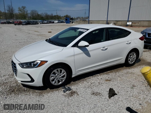 2017 Hyundai Elantra SE with VIN 5NPD74LF4HH136716, listed as a Copart auction lot 53873635 with 103,092 mi miles and Salvage Title. Bid and sale history available at DreamBid. Image 1.
