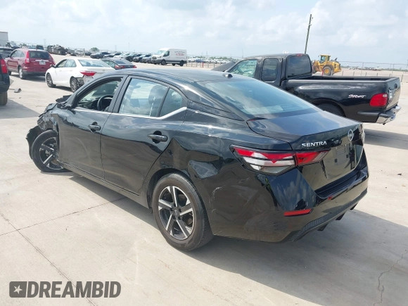 2024 Nissan Sentra SV with VIN 3N1AB8CV8RY378402, listed as a IAAI auction lot 42121906 with 25,315 mi miles and . Bid and sale history available at DreamBid. Image 3.