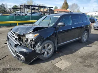 2013 Toyota Highlander Limited with VIN 5TDDK3EH4DS186706, listed as a Copart auction lot 54445545 with 116,423 mi miles and Clean Title. Bid and sale history available at carsss.com. Image 1.