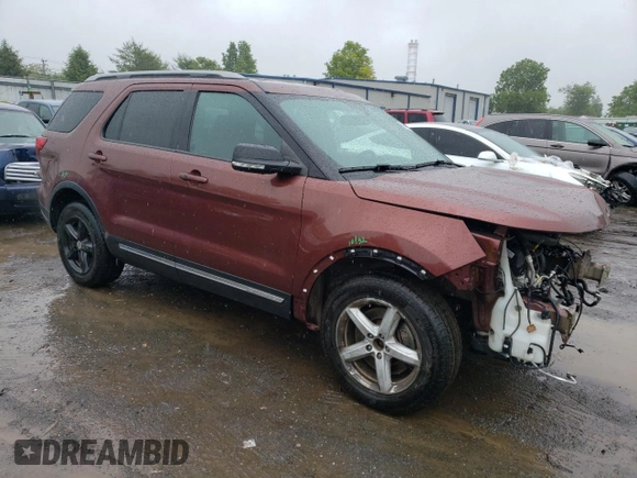 2018 Ford Explorer XLT with VIN 1FM5K7D80JGA52502, listed as a Copart auction lot 58669335 with 112,658 mi miles and Salvage title. Bid and sale history available at DreamBid. Image 4.