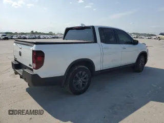 2021 Honda Ridgeline Sport with VIN 5FPYK3F18MB009882, listed as a Copart auction lot 57136205 with 43,549 mi miles and Salvage title. Bid and sale history available at DreamBid. Image 3.
