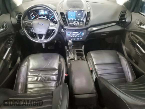 2019 Ford Escape Titanium with VIN 1FMCU0J91KUC02268, listed as a Copart auction lot 54150445 with 165,897 mi miles and Salvage title. Bid and sale history available at DreamBid. Image 8.