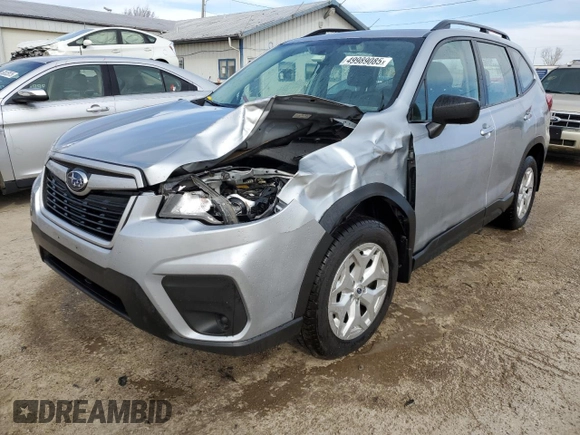 2019 Subaru Forester with VIN JF2SKACC4KH487420, listed as a Copart auction lot 49989085 with 90,879 mi miles and Salvage Title. Bid and sale history available at carsss.com. Image 1.
