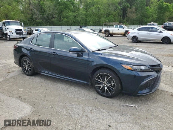 2021 Toyota Camry SE Nightshade with VIN 4T1T11AK0MU536473, listed as a Copart auction lot 52007935 with 53,549 mi miles and Salvage Title. Bid and sale history available at carsss.com. Image 4.