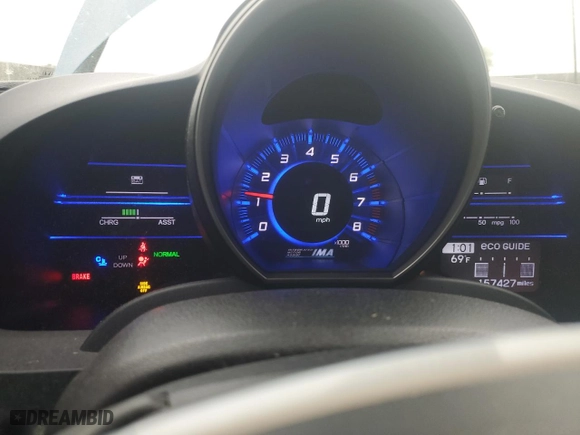 2011 Honda CR-Z EX with VIN JHMZF1C66BS014535, listed as a Copart auction lot 50511255 with 157,427 mi miles and Salvage Title. Bid and sale history available at carsss.com. Image 9.