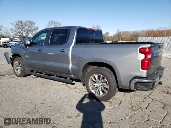 2021 Chevrolet Silverado 1500 LT with VIN 1GCUYDED5MZ162480, listed as a Copart auction lot 83811124 with 68,111 mi miles and Salvage Title. Bid and sale history available at carsss.com. Image 2.
