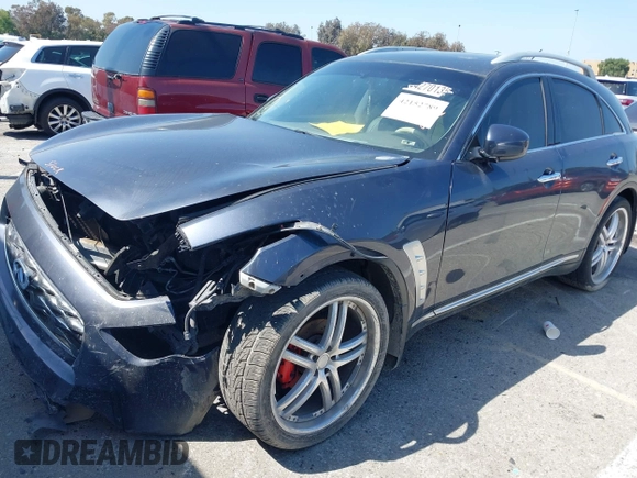 2009 Infiniti FX with VIN JNRAS18U69M102629, listed as a IAAI auction lot 42152789 with 188,718 mi miles and . Bid and sale history available at carsss.com. Image 2.